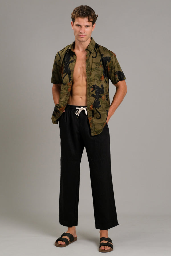 Lost In Paradise Panther Shirt Green