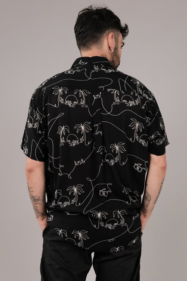 Lost In Paradise Paradise Line Shirt Black