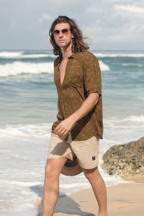 Lost In Paradise Portland Shirt Brown