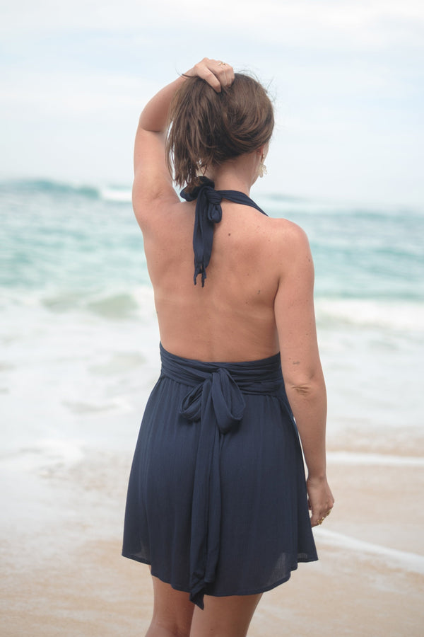 Lost In Paradise Quinn Dress Blue