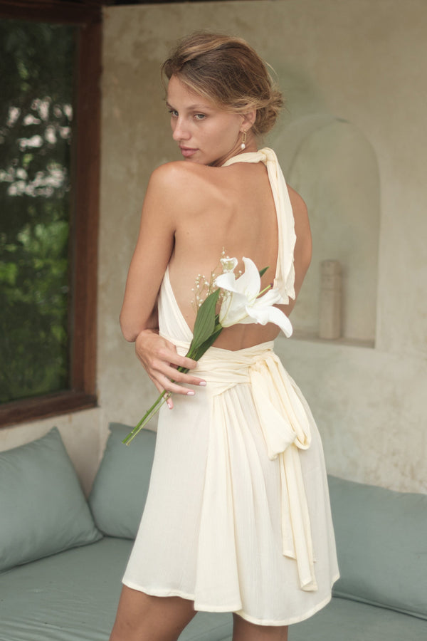 Lost In Paradise Quinn Dress White