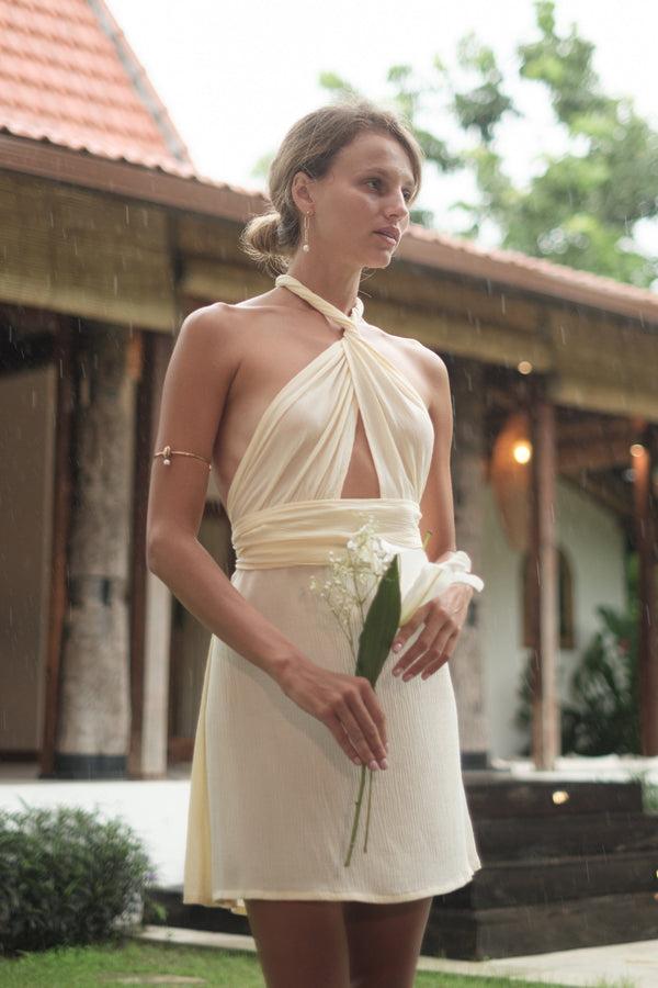 Lost In Paradise Quinn Dress White