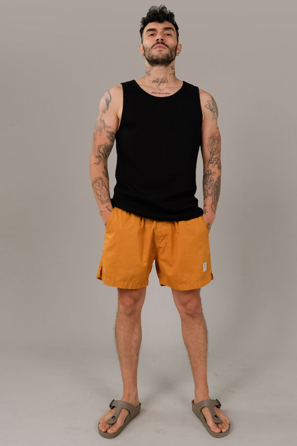 Lost In Paradise Rib Singlet Black