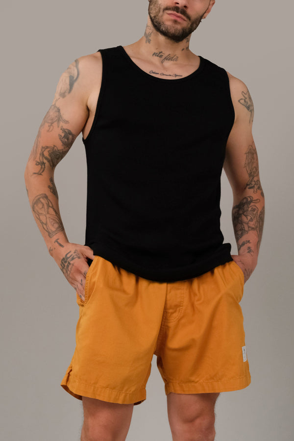 lost in paradise Rib Singlet Black