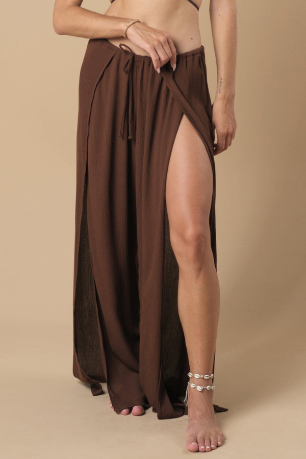 lost in paradise Riley Long Pants Brown