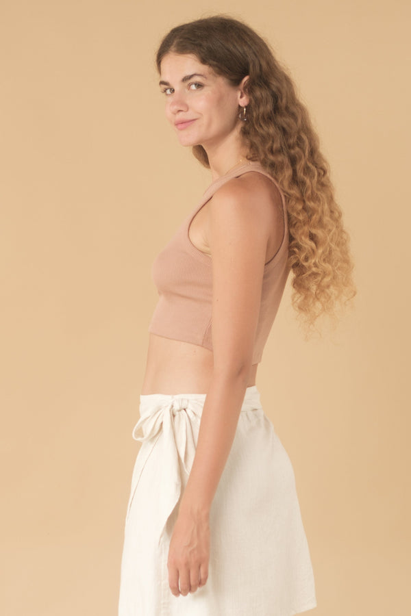 Lost In Paradise Riri Top Light Brown