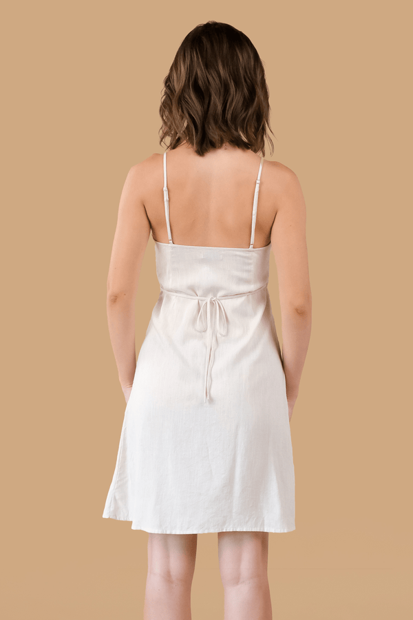 Lost In Paradise Sabine Wrap Dress Cream