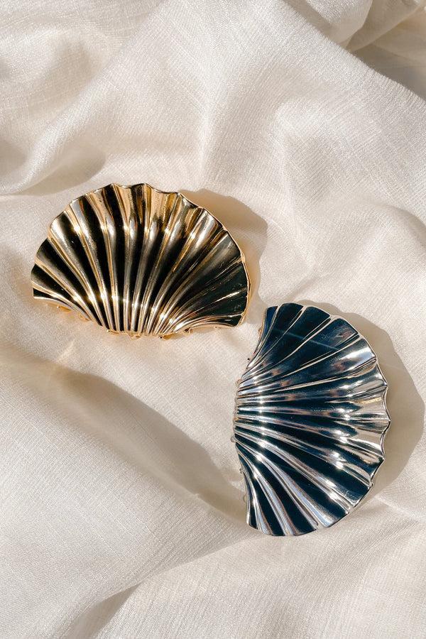 Lost In Paradise Shellora Hair Claw Gold