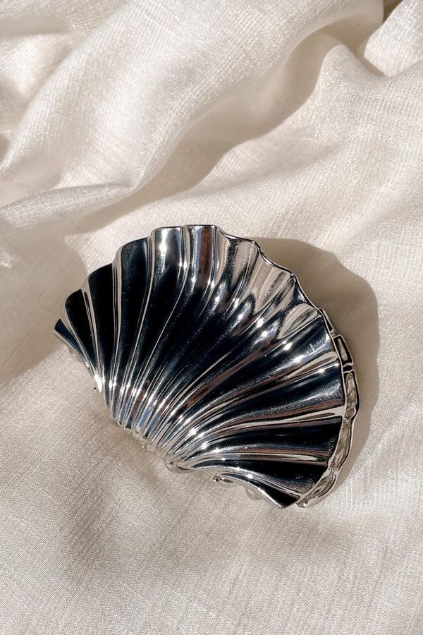 lost in paradise Shellora Hair Claw Silver