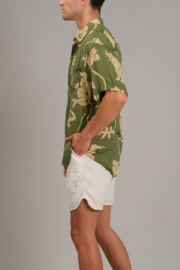 Lost In Paradise Silouette Shirt Green