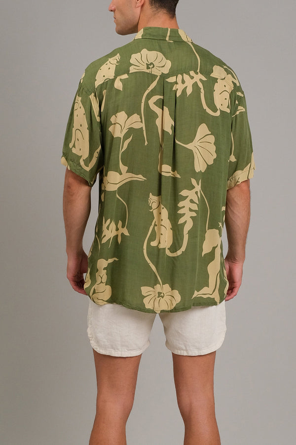 Lost In Paradise Silouette Shirt Green