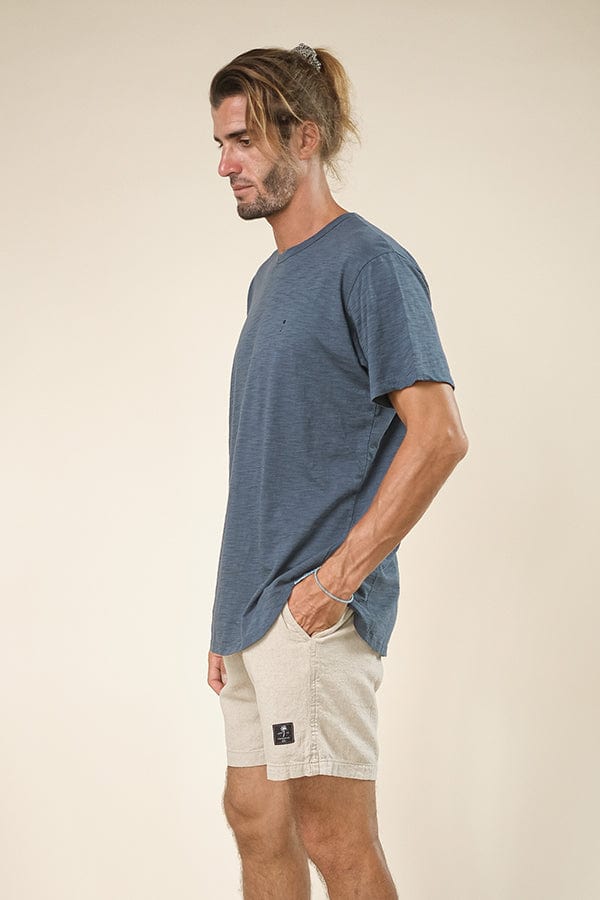 Lost In Paradise Slub Tee Blue