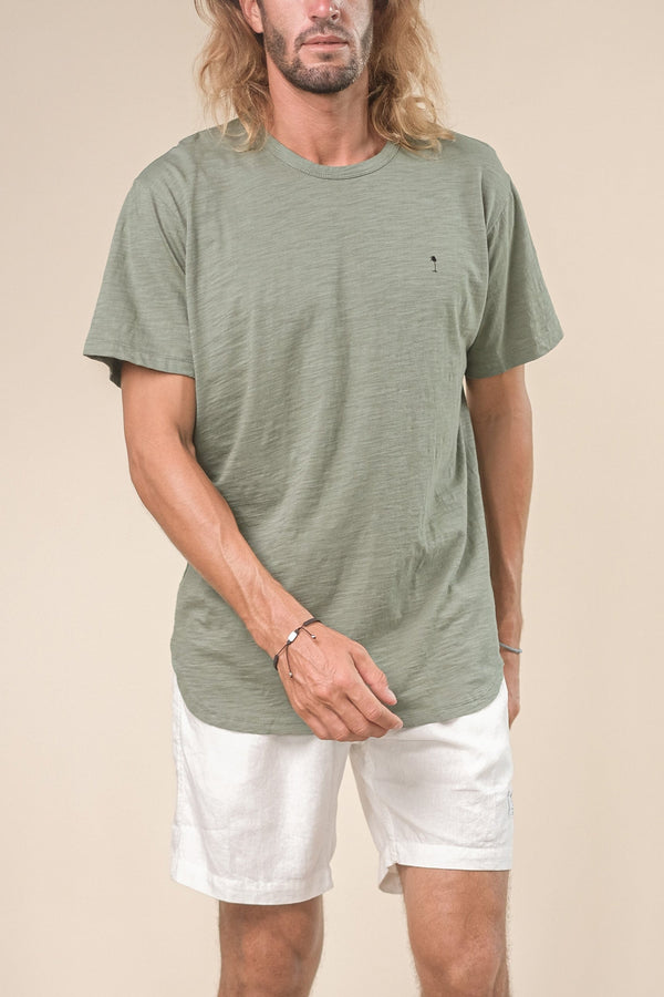 lost in paradise Slub Tee Green
