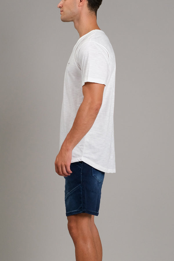 Lost In Paradise Slub V Tee White
