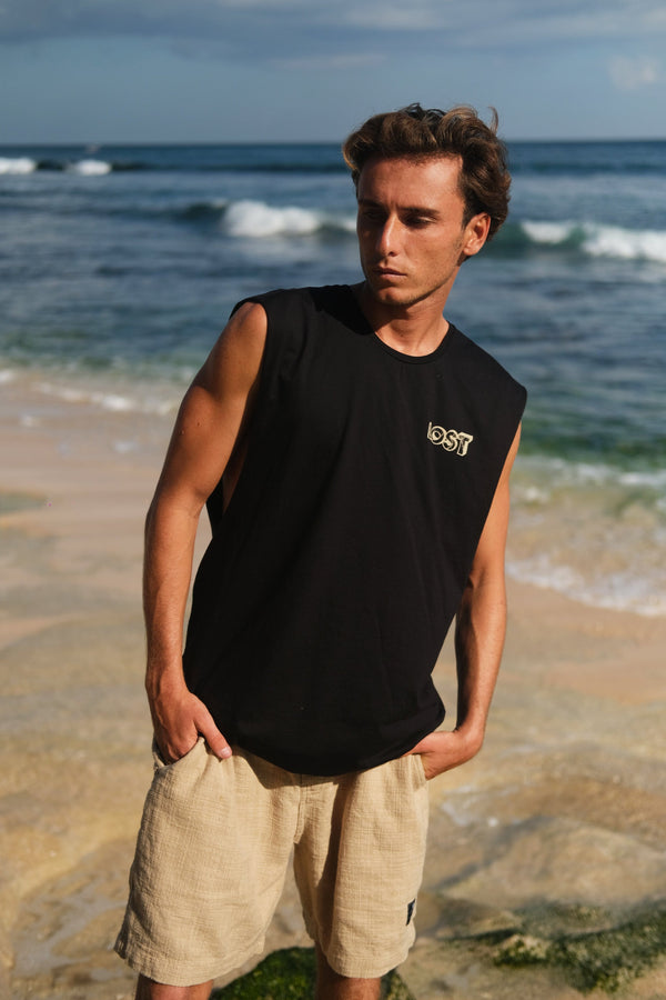 Lost In Paradise Sm Hawaii Skull Black