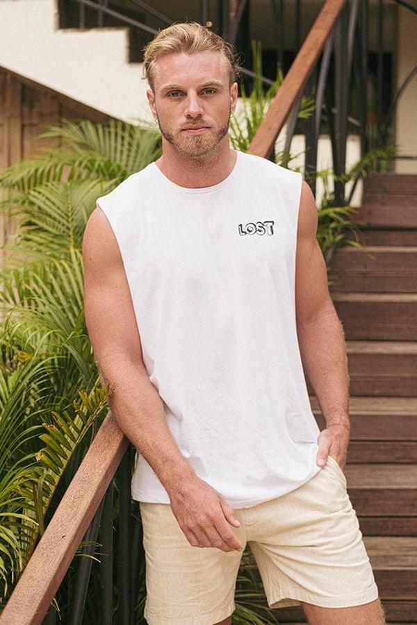 Lost In Paradise Sm Hawaii Skull White