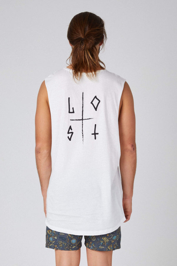 lost in paradise Sm Lost Retro White