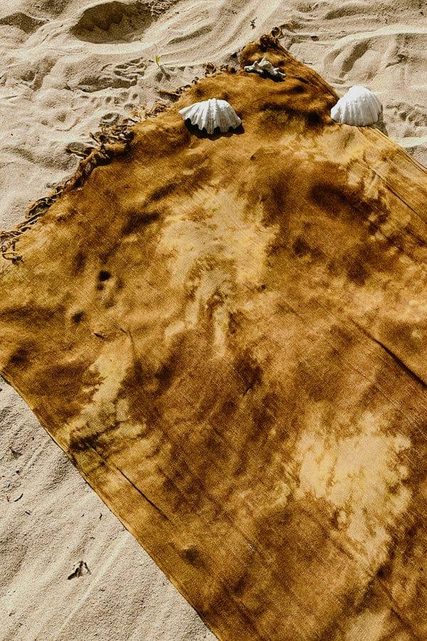 Lost In Paradise Smoke Tie Dye Sarong Light Brown