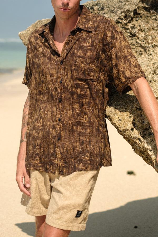 lost in paradise Snake Eyes Shirt Brown