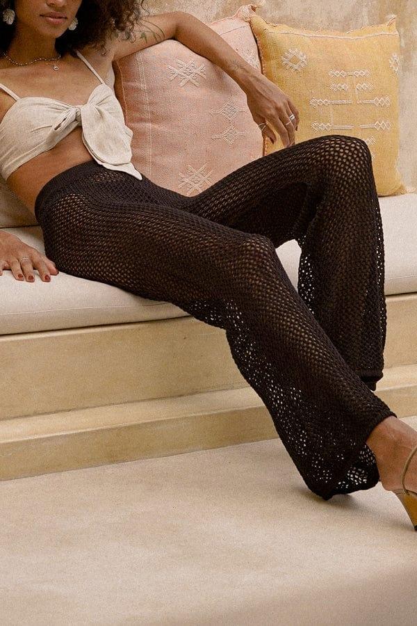 lost in paradise Suli Knit Pants Black