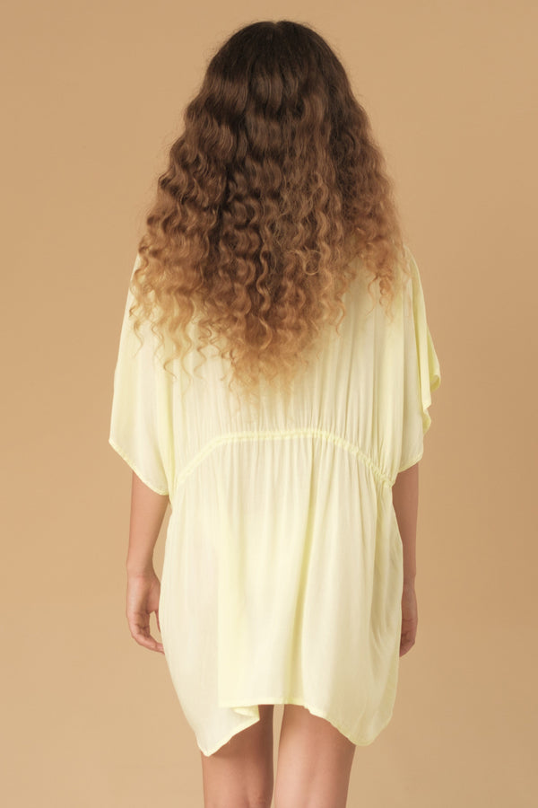 Lost In Paradise Tala Kaftan Dress Light Green