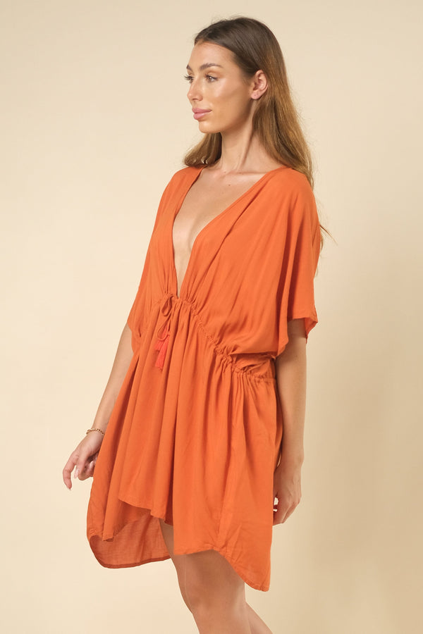Lost In Paradise Tala Kaftan Dress Orange