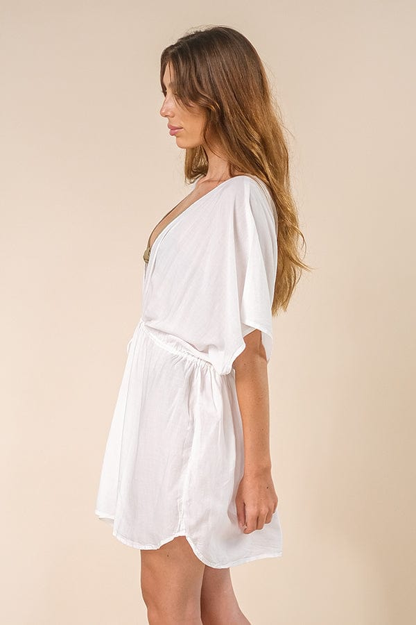 Lost In Paradise Tala Kaftan Dress White