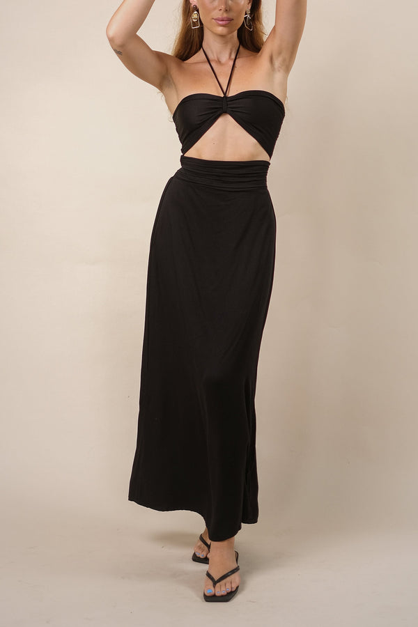 lost in paradise Thalia Dress Black