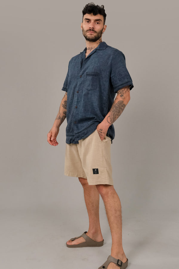 Lost In Paradise Trim Shirt Blue