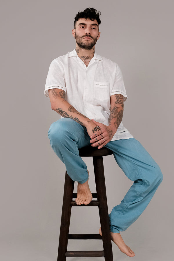 Lost In Paradise Trim Shirt White