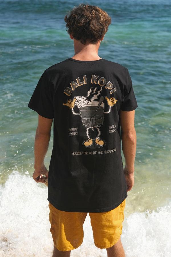 lost in paradise Ts Bali Kopi Black