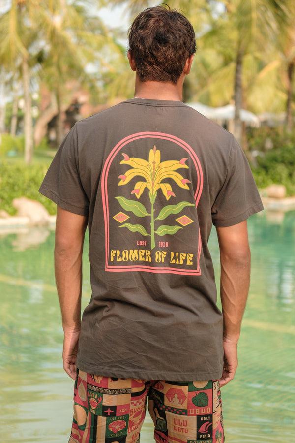 lost in paradise Ts Flowe of Life Black