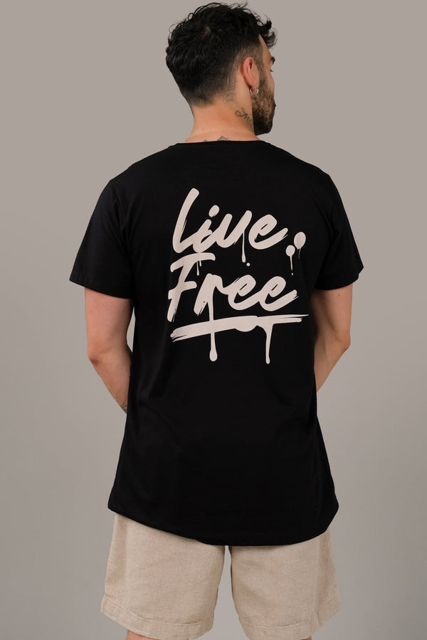 lost in paradise Ts Live Free Black
