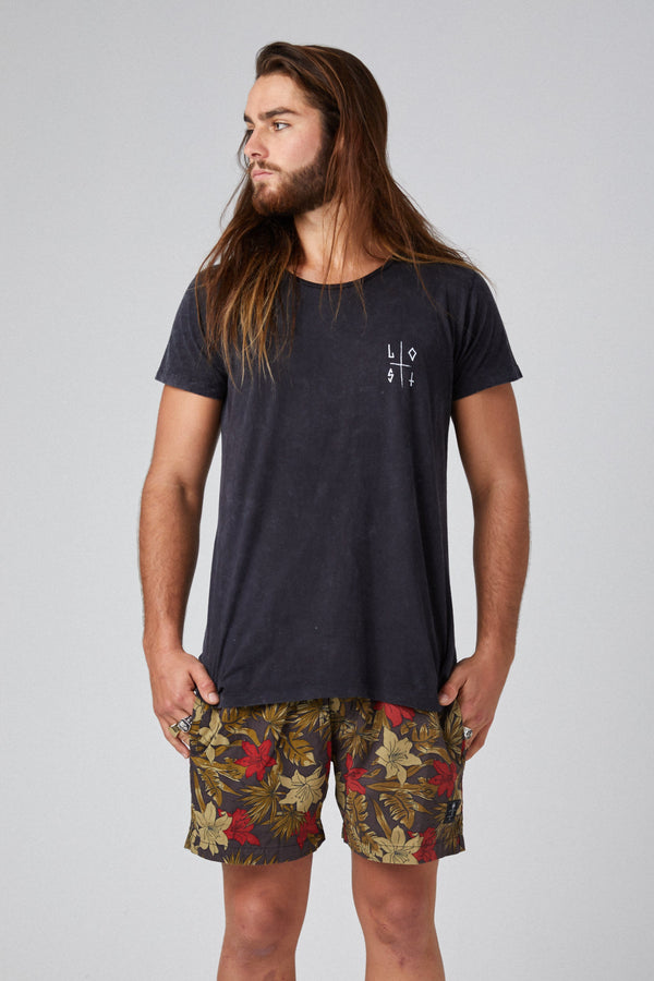 Lost In Paradise Ts Lost Retro Black