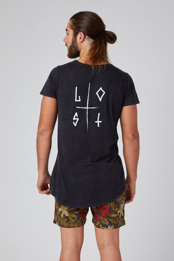 Lost In Paradise Ts Lost Retro Black