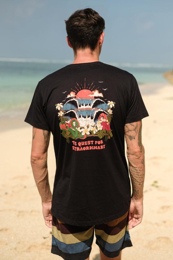 lost in paradise Ts Quest Black