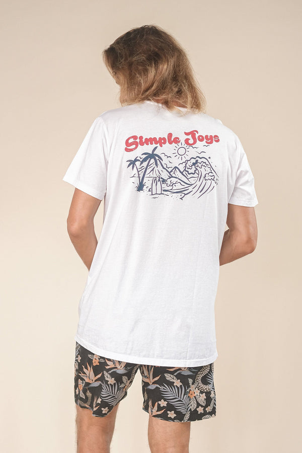 lost in paradise Ts Simple Toys White