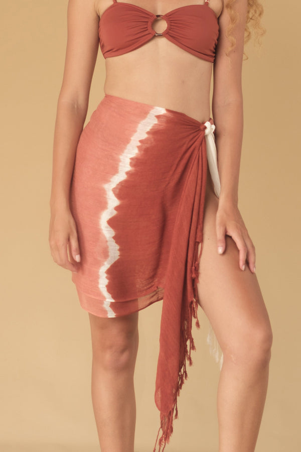 lost in paradise Two Tone Sarong Orange