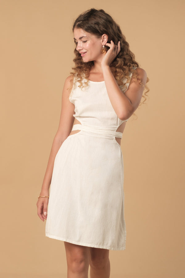 Lost In Paradise Una Dress Cream