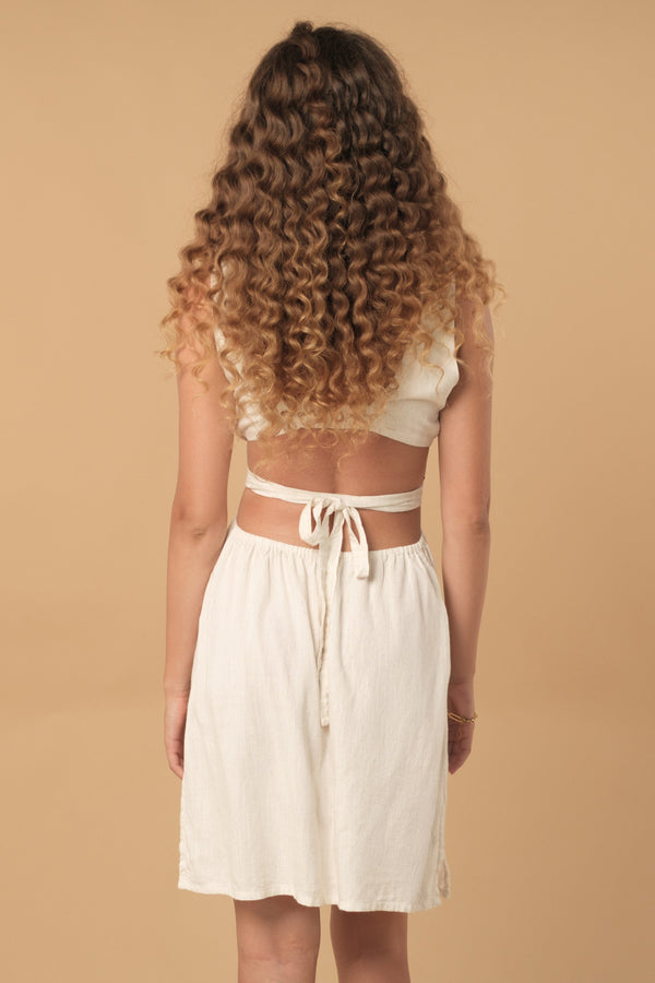 Lost In Paradise Una Dress Cream