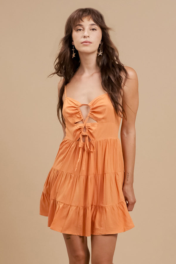 lost in paradise Velia Dress Orange