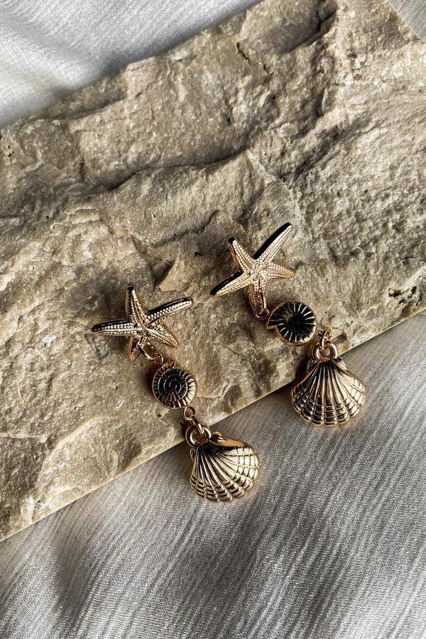 Lost In Paradise Venetia Earrings Gold