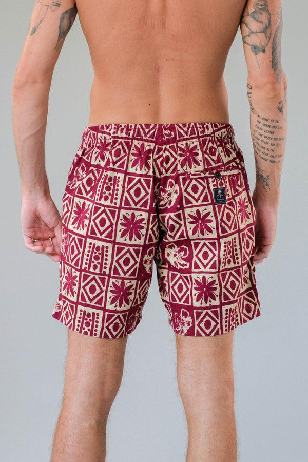 Lost In Paradise Waikiki Short Red