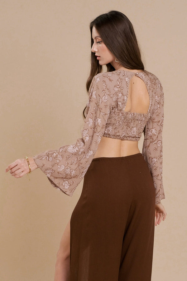 Lost In Paradise Wanda Top Brown