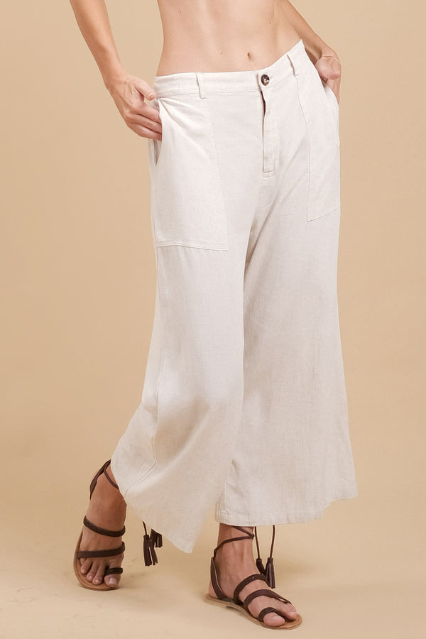 Lost In Paradise Zoya Long Pant Cream