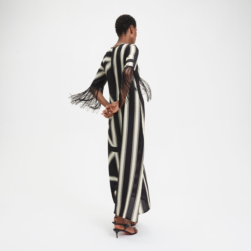 Louisa Parris Agnelli Fringe Dress