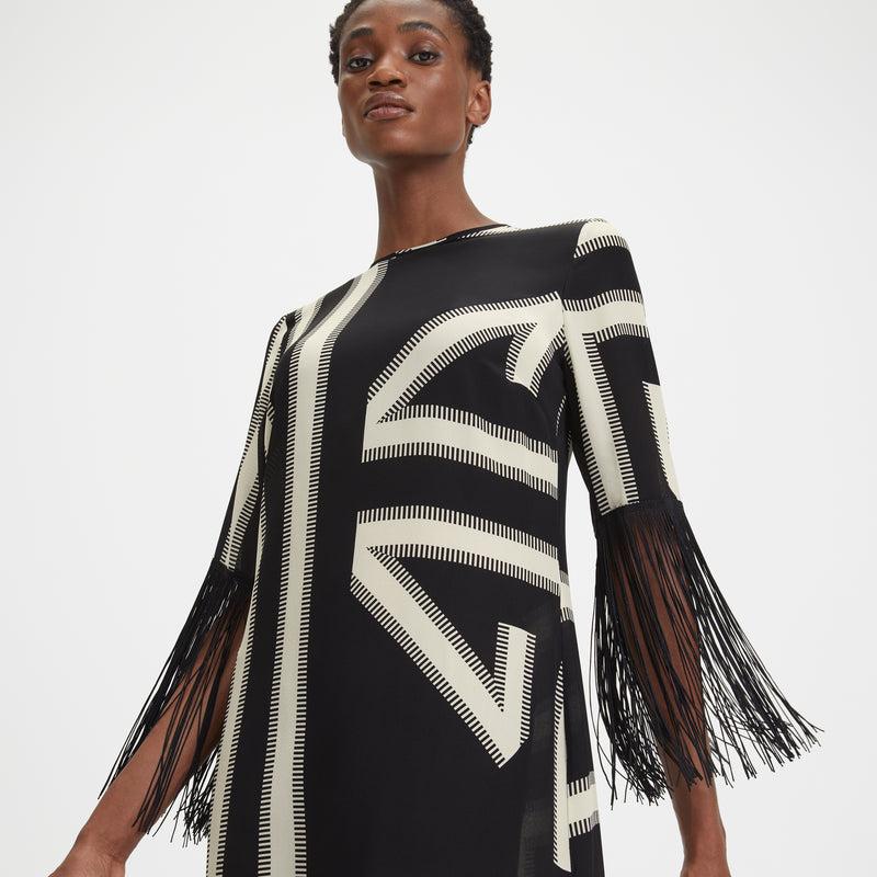Louisa Parris Agnelli Fringe Dress