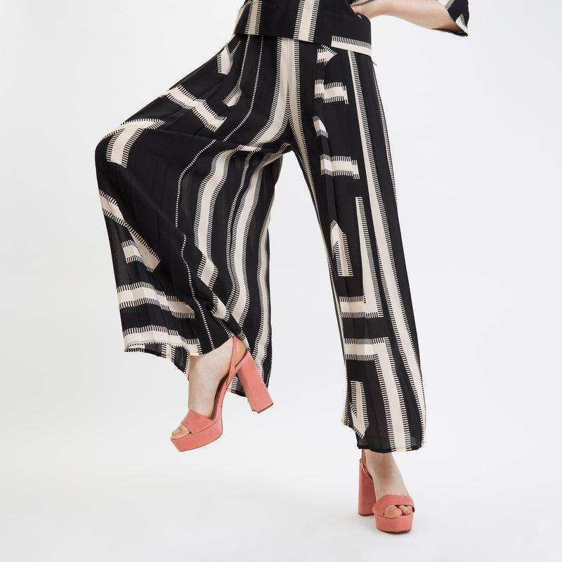 Louisa Parris Agnelli Penzance Pleated Trouser