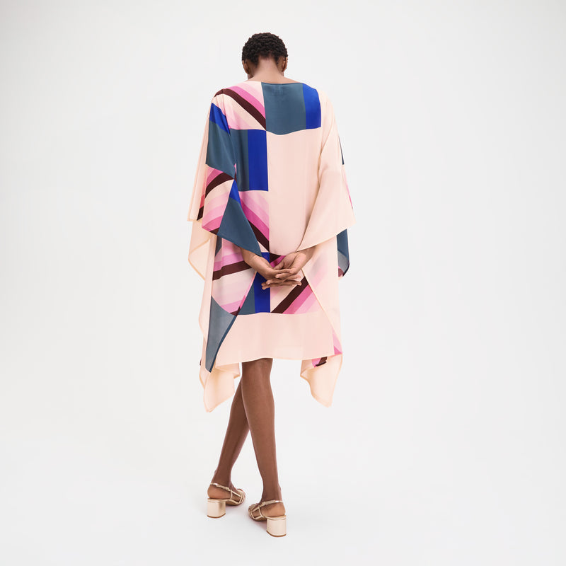Louisa Parris Crane Short Scarf Dress