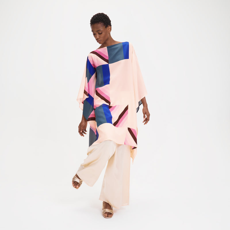 louisa parris Crane Short Scarf Dress